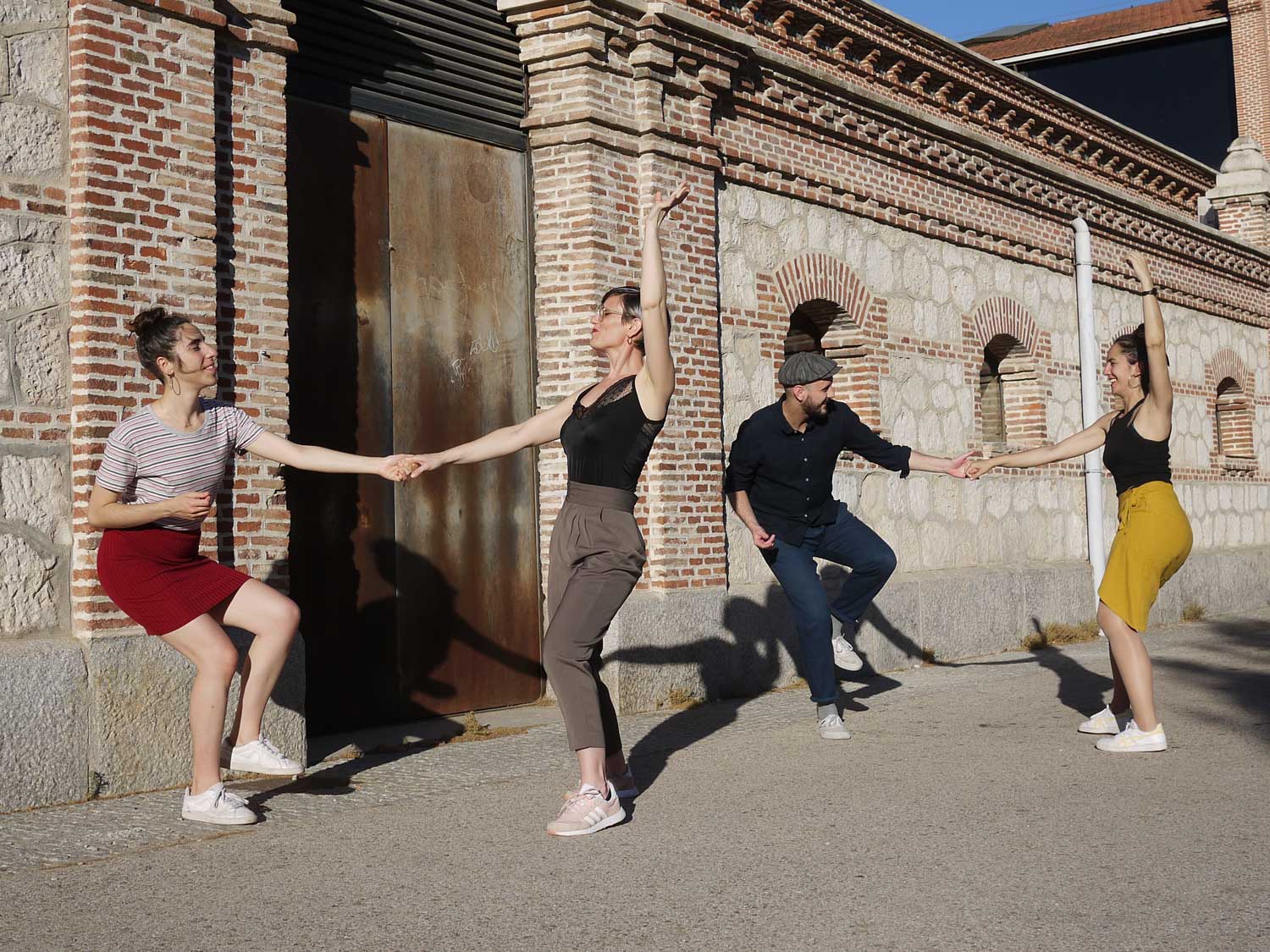 lindy hop en la demo swing lab Madrid